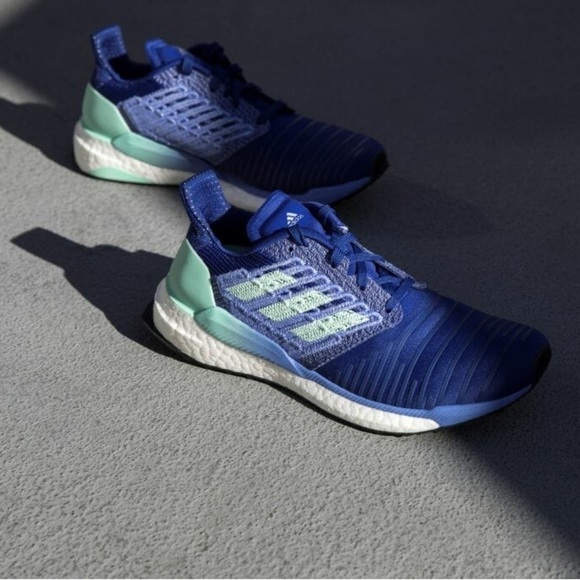 Adidas Solar Boost Running Sneakers in Blue Real Lilac  and Mint women’s size 7 - Picture 15 of 16